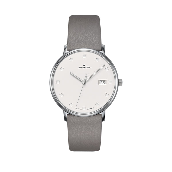 Junghans Form Watch 47 4853.00 Grey Quarz movement technology