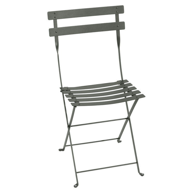 Bistro Folding Metal Chair, Rosemary