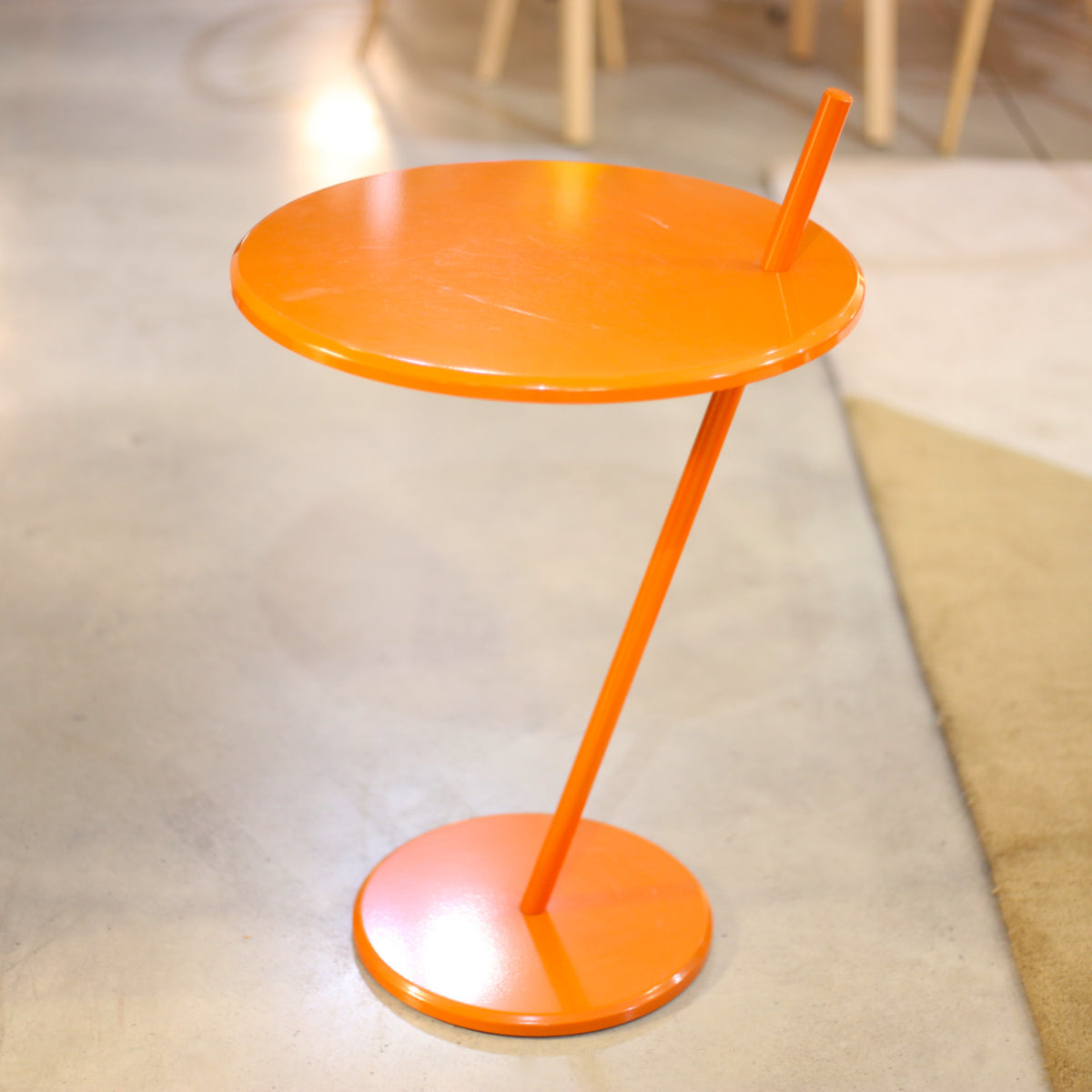 Ex-Display Good Evening Pedestal Table, Orange