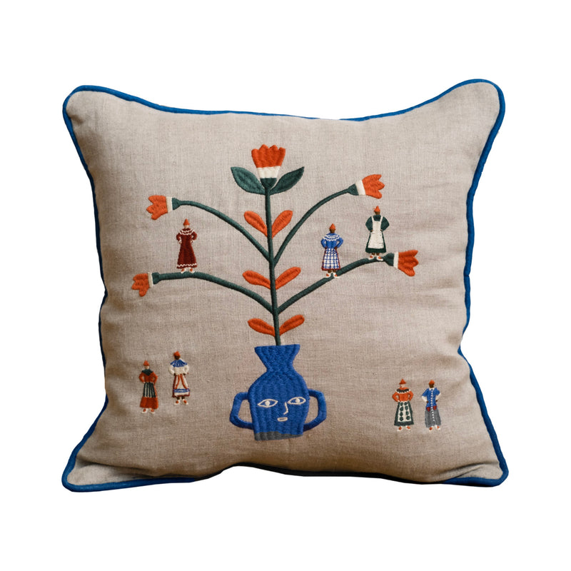 Hoegtid (Holiday) Embroidered Cushion