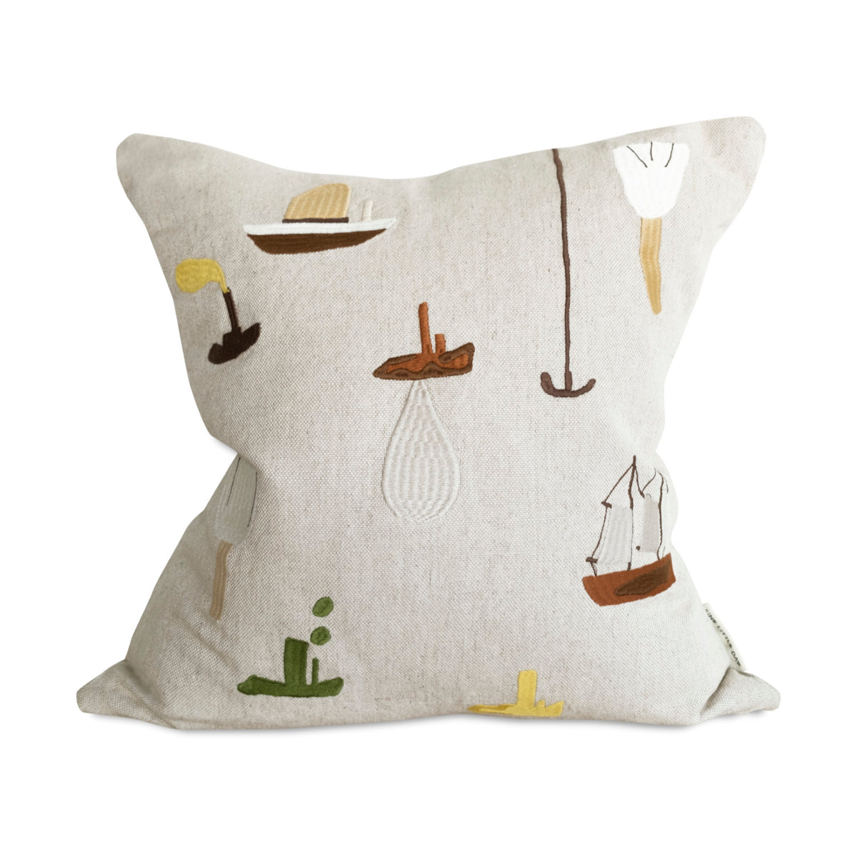 Sail With Me Embroidered Cushion