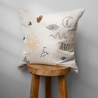 Symbol Embroidered Cushion