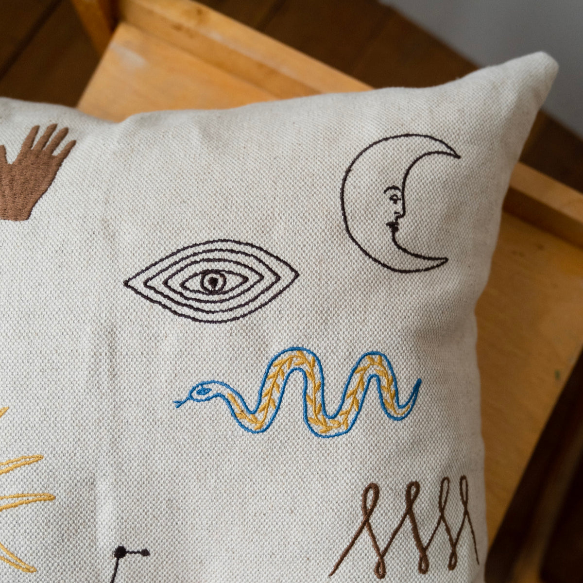 Symbol Embroidered Cushion