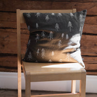 Tall Trees Embroidered Cushion