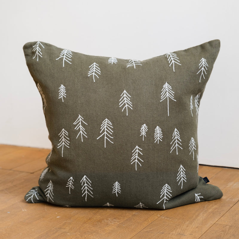 Tall Trees Embroidered Cushion