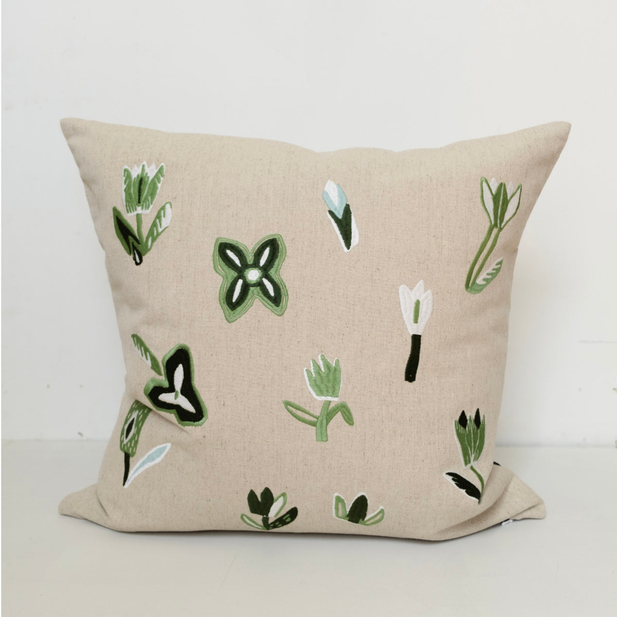 Tulip Embroidered Cushion