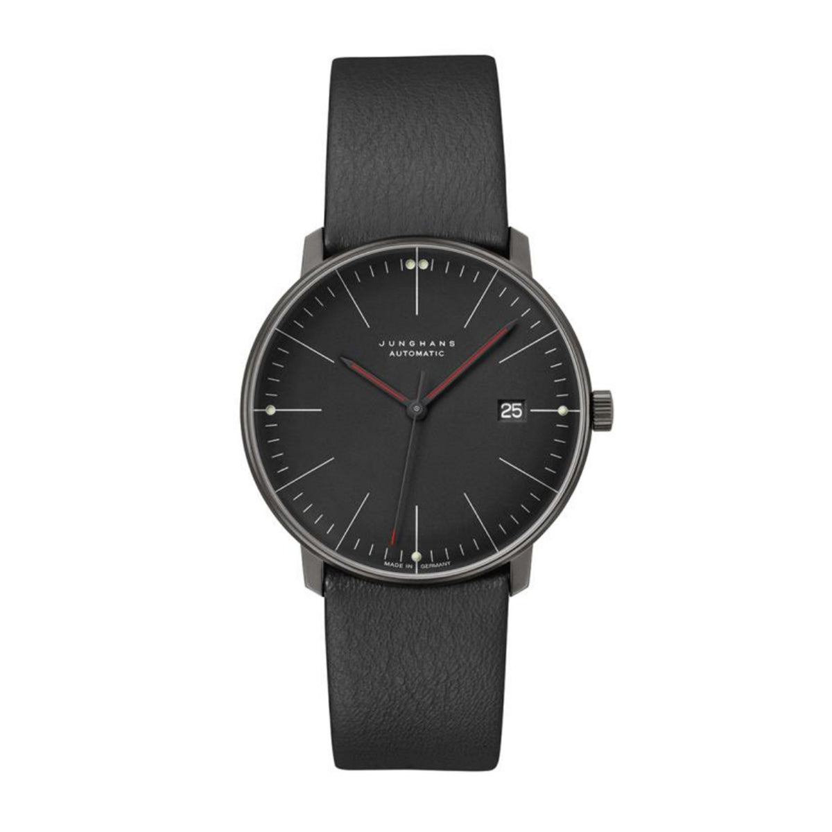 Max Bill Automatic Bauhaus Watch, Black 27/4308.02