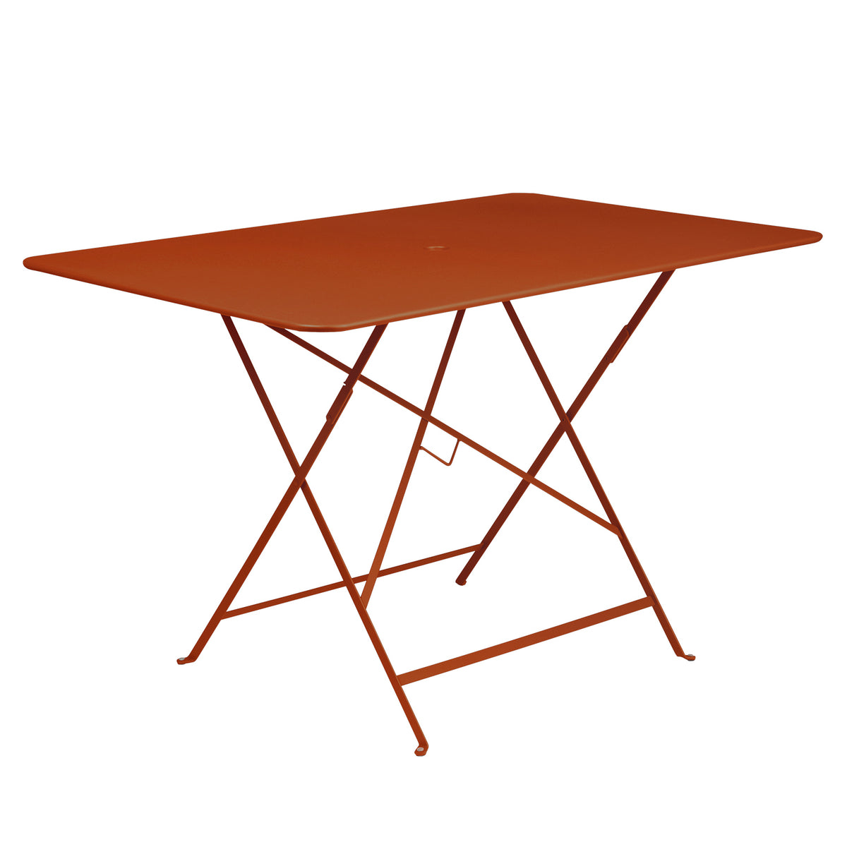 Bistro Rectangular Metal Table, Candied Orange