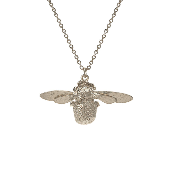 Bumble Bee Necklace, Silver - Alex Monroe