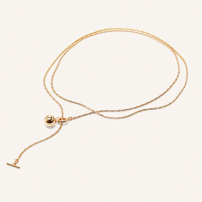 Constance Wrap Necklace, Gold