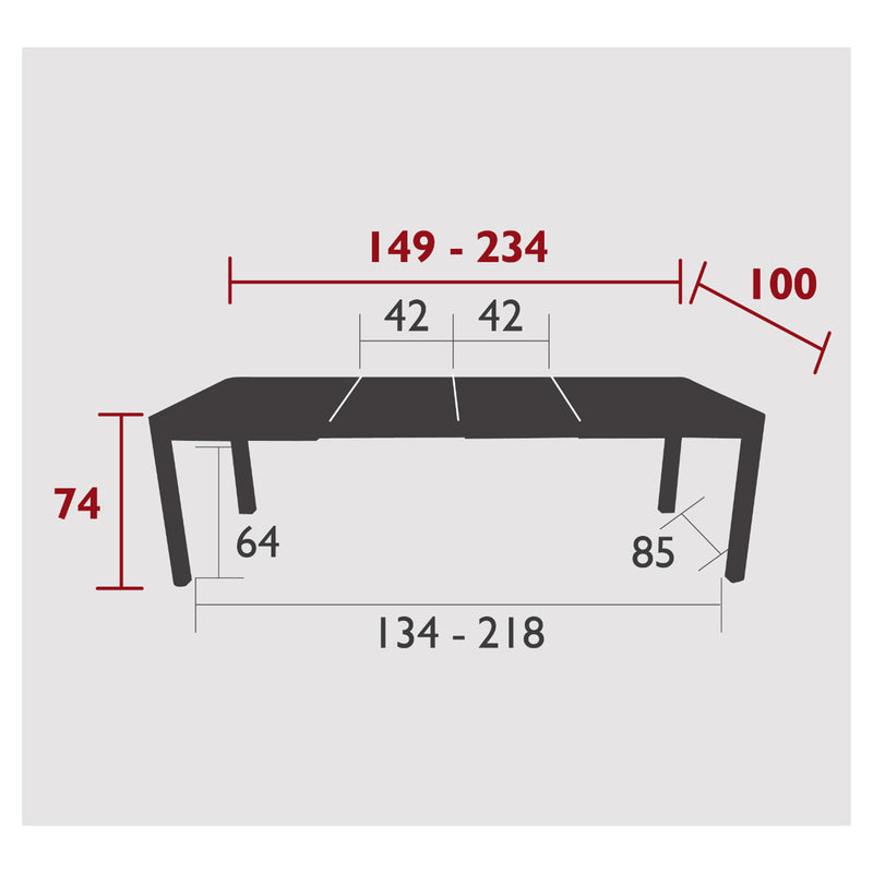 Ribambelle Extending Outdoor Table