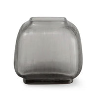 Mythos Vase, Black, Steel Grey