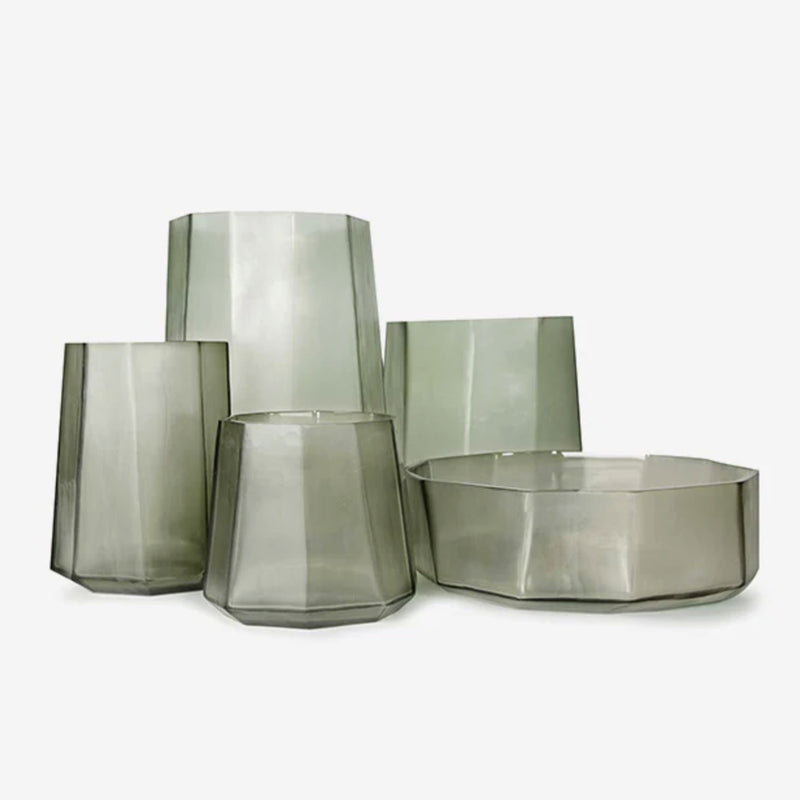 Okka Vase, Light Steel Grey