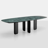 Pala Marble Oval Dining Table