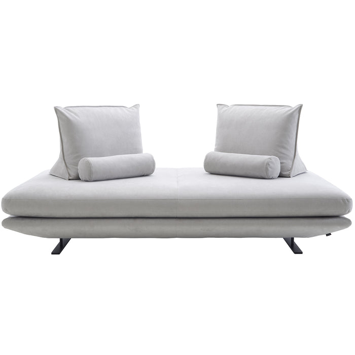 Prado Medium Settee, Alcantara Pearl Grey