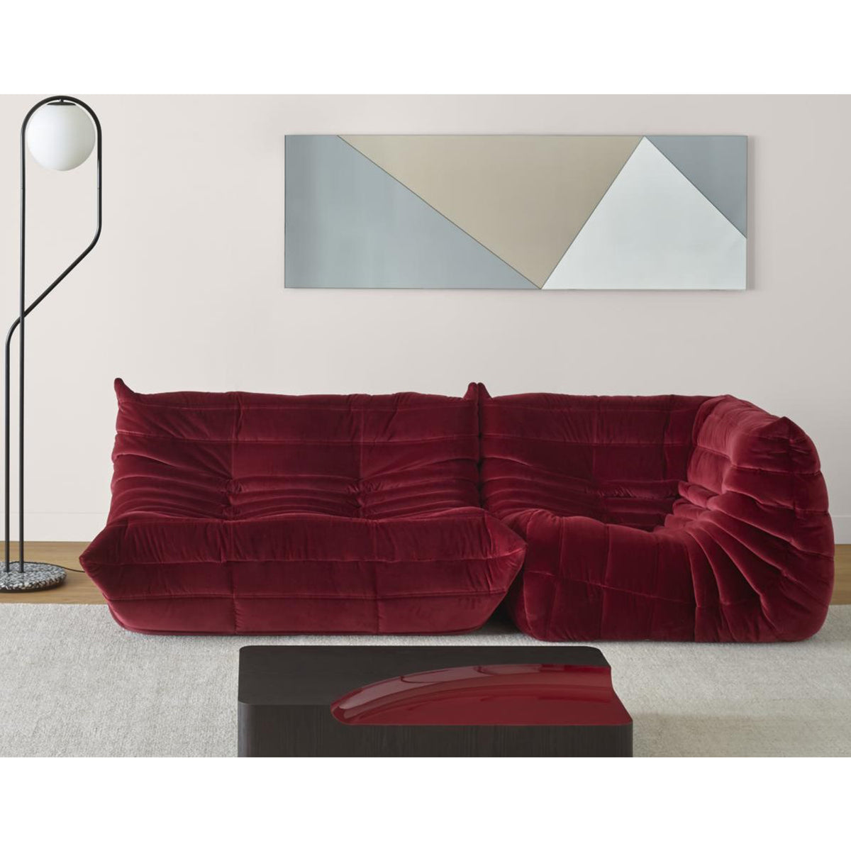 Togo Corner Seat, Alcantara - Ligne Roset