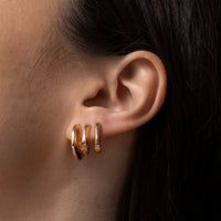 Toni Hinged Hoops, Small