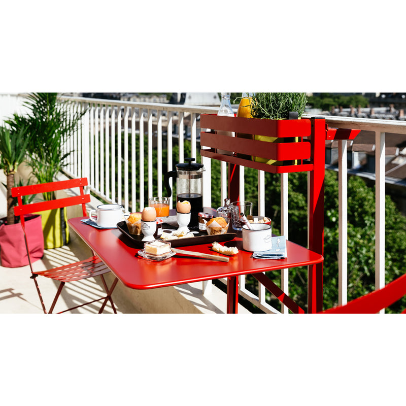 Bistro Folding Metal Chair, Poppy Red - Fermob