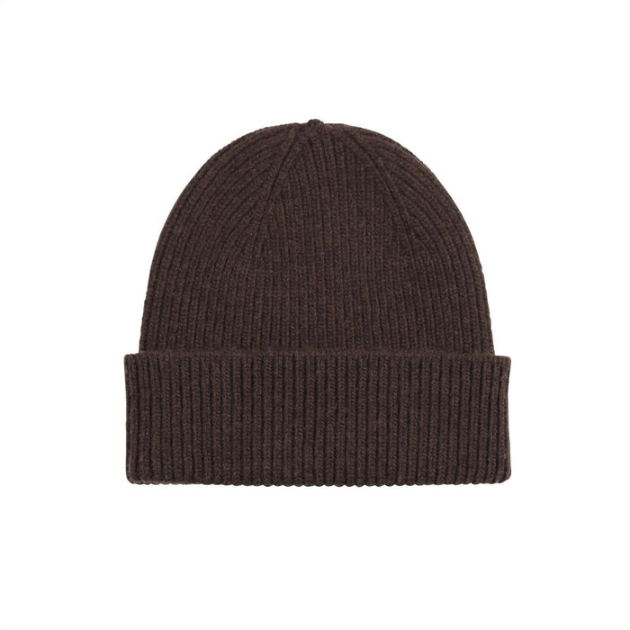 Merino Wool Beanie, Coffee Brown