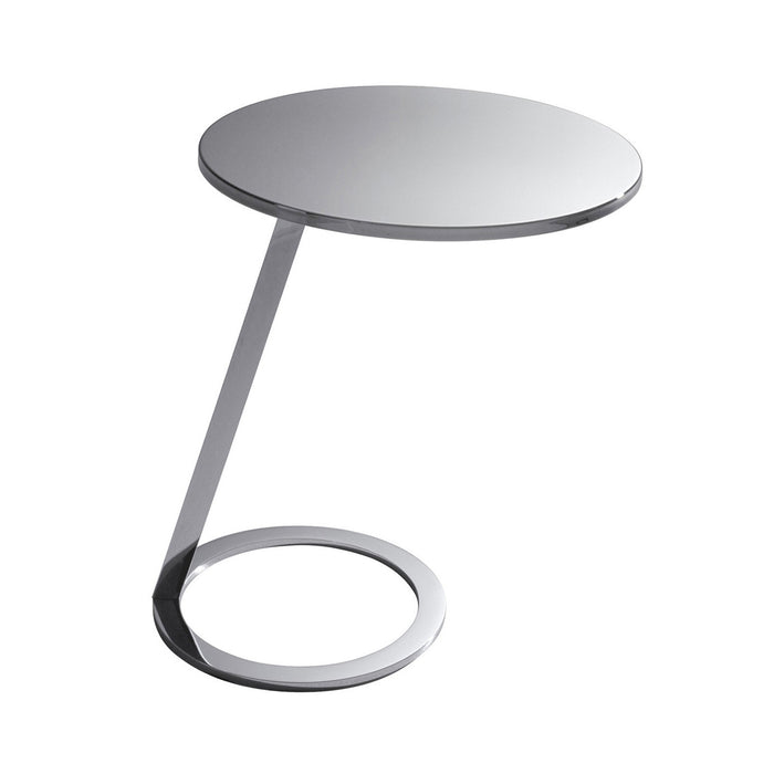 Good Morning Pedestal Table, Chrome - Ligne Roset