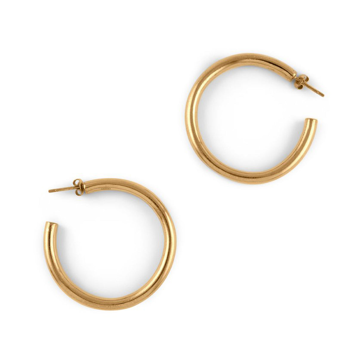 Hollow Hoop, Gold Earrings - Misho