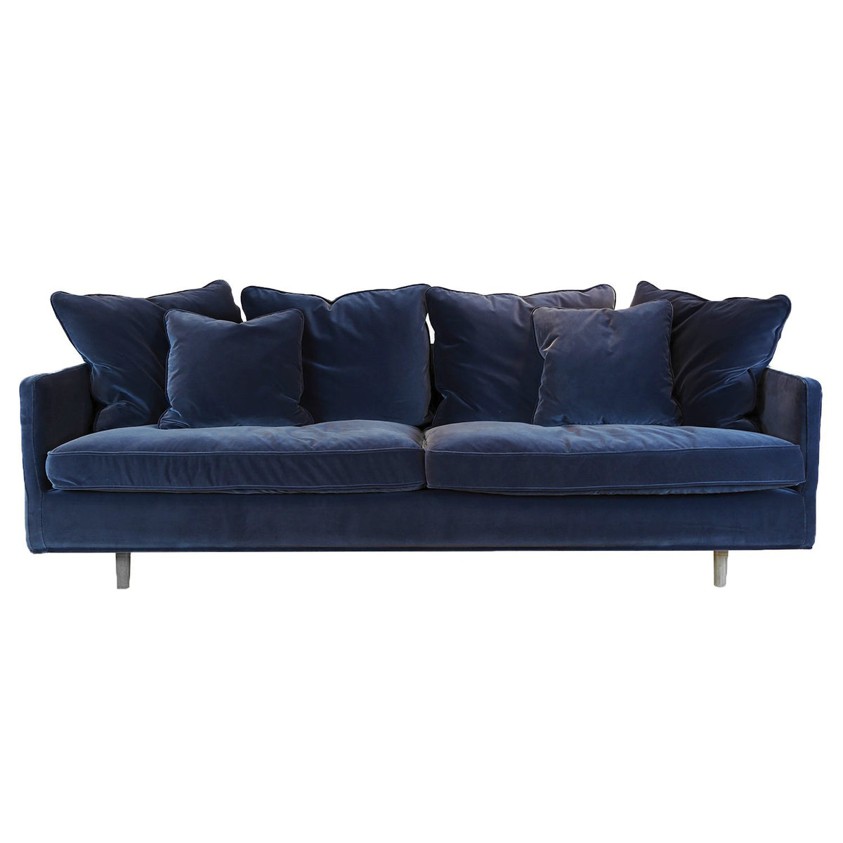 Julia 3 Seater Sofa, Blue Velvet - Sits