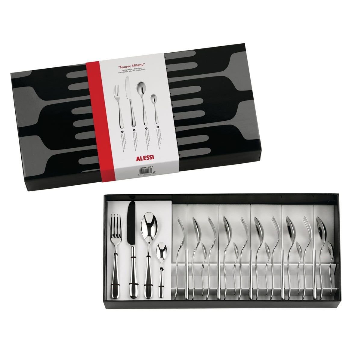 Nuovo Milano Cutlery Set, 24 Pieces - Alessi