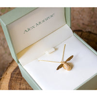 Bumble Bee Necklace, Gold Plated - Alex Monroe