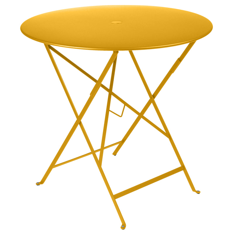 Bistro Round Metal Table, 77cm Honey - Fermob