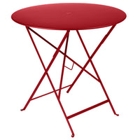 Bistro Round Metal Table 77cm, Storm Grey - Fermob