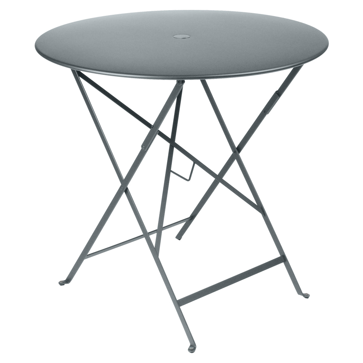 Bistro Round Metal Table 77cm, Storm Grey - Fermob