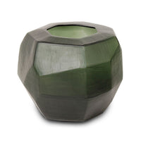 Cubistic Vase, Forest Green