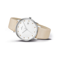 Junghans Form Watch 047/4860.00, Cream - Junghans