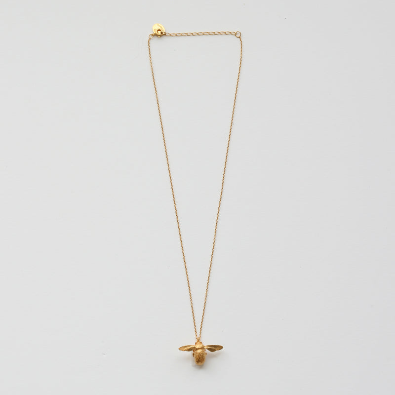 Bumble Bee Necklace, Gold Plated - Alex Monroe