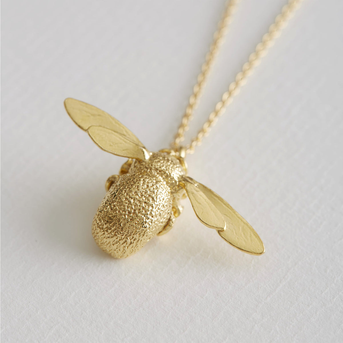 Bumble Bee Necklace, Gold Plated - Alex Monroe