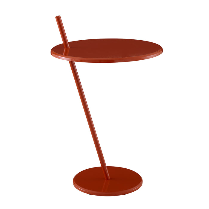 Good Evening Pedestal Table, Terracotta - Ligne Roset