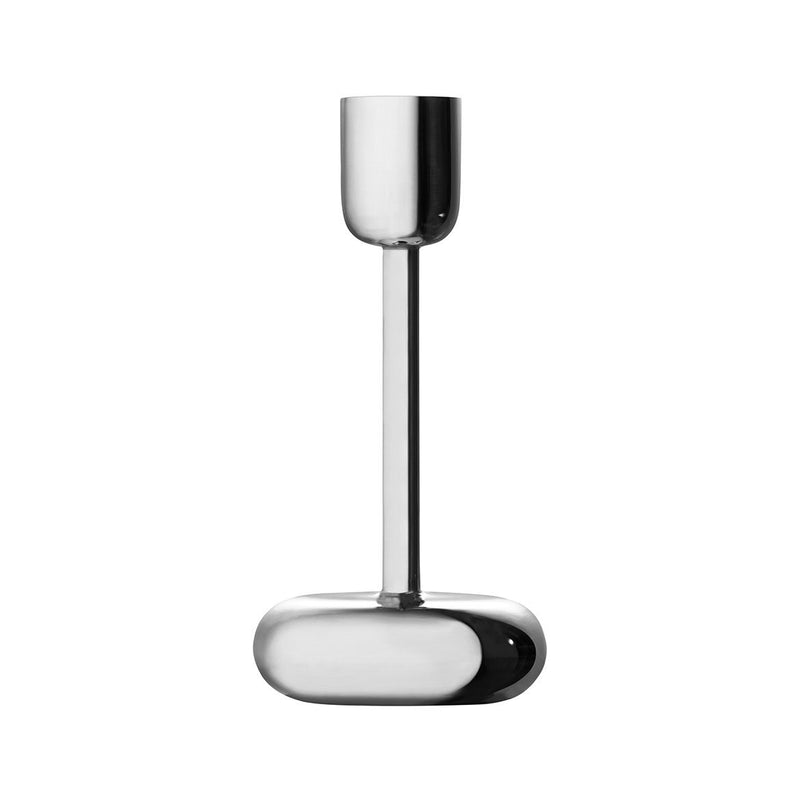 Nappula Tall Candle Holder, Steel - Iittala