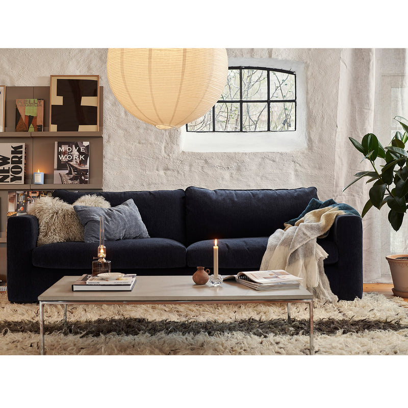 Julia 3 Seater Sofa, Blue Velvet - Sits