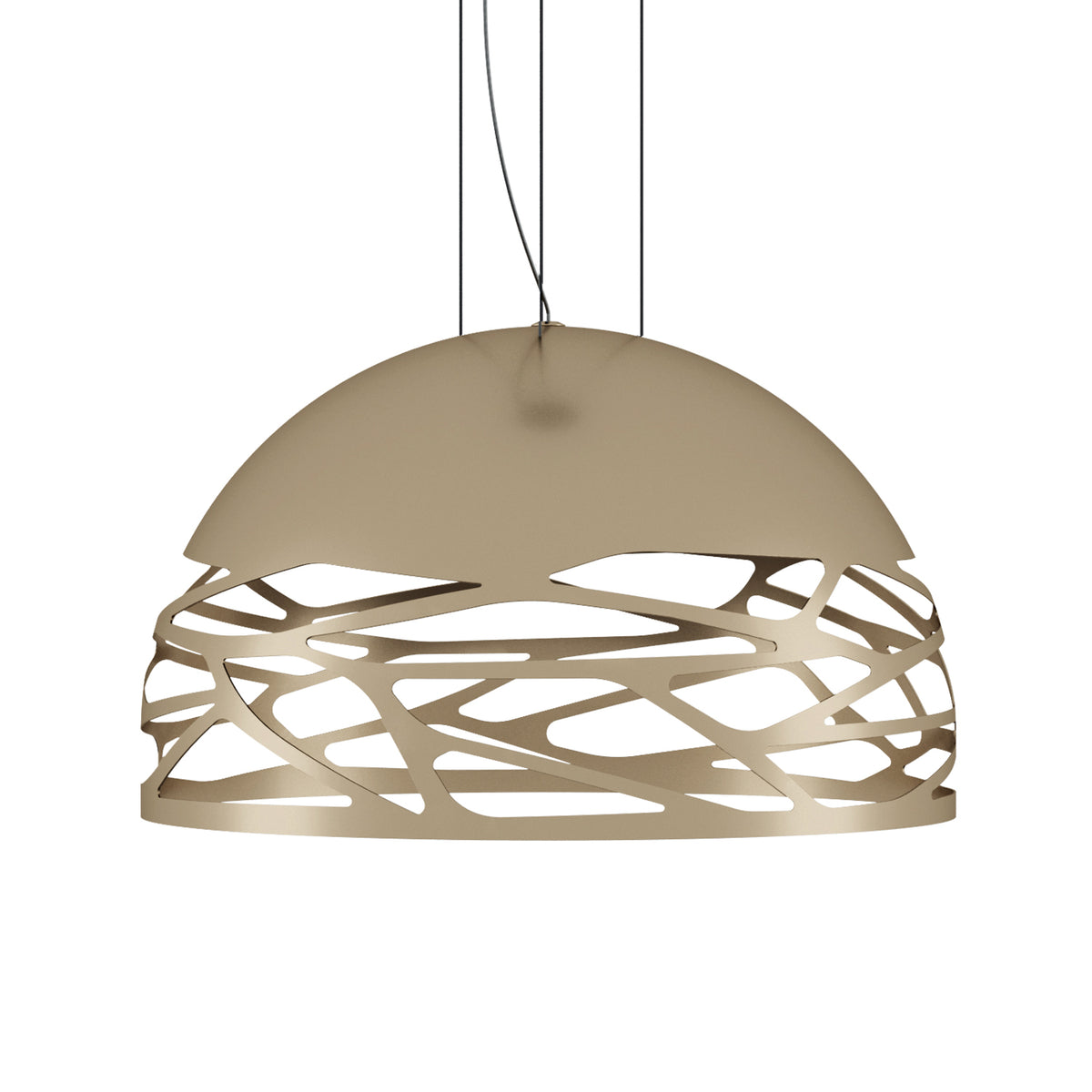 Kelly Small Dome Pendant Light, Matt Champagne - Lodes