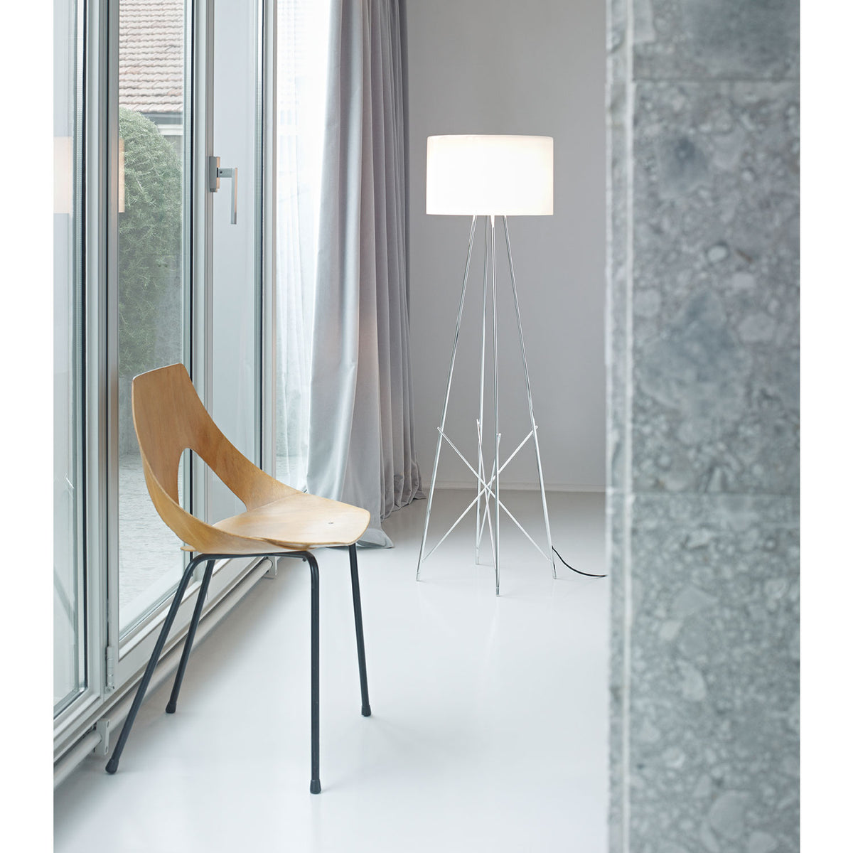 Ray F2 Floor Lamp, White - Flos