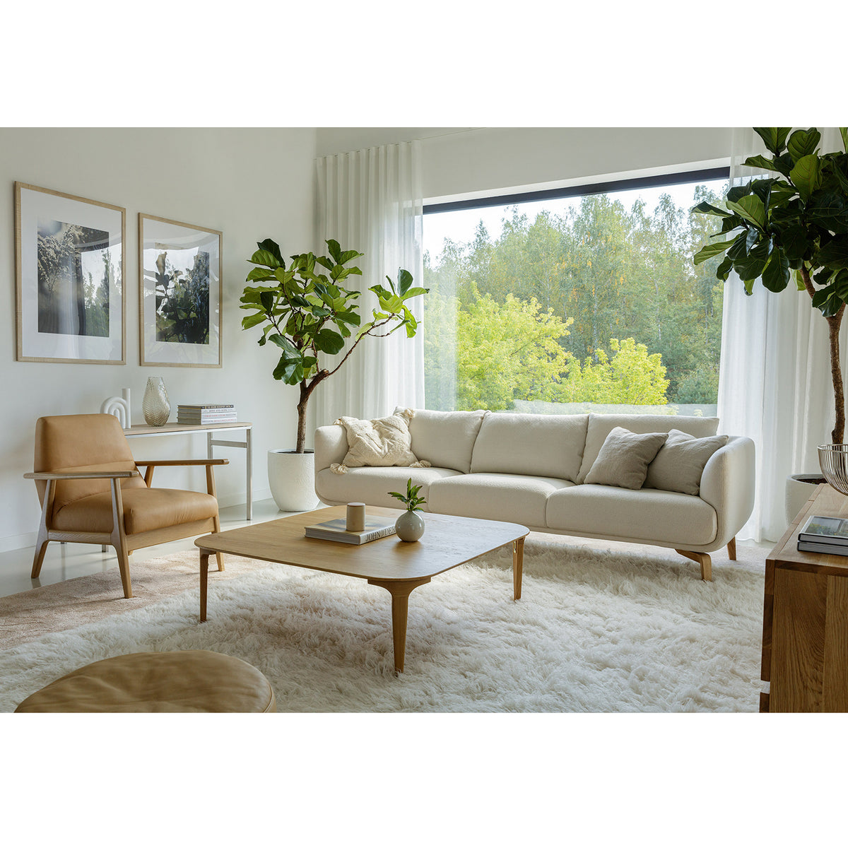 Moa 4-Seater Sofa, Willow Off White - Sits