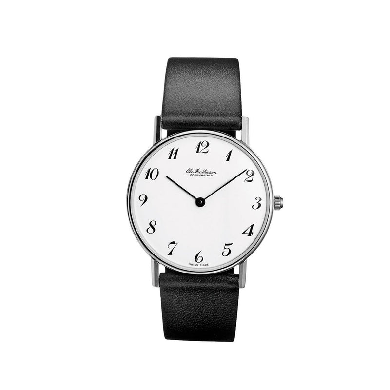 OM3.28.Q Ladies Watch, White Face - Ole Mathiesen