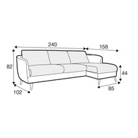 Petra 2-Seater Corner Sofa, Wildflower