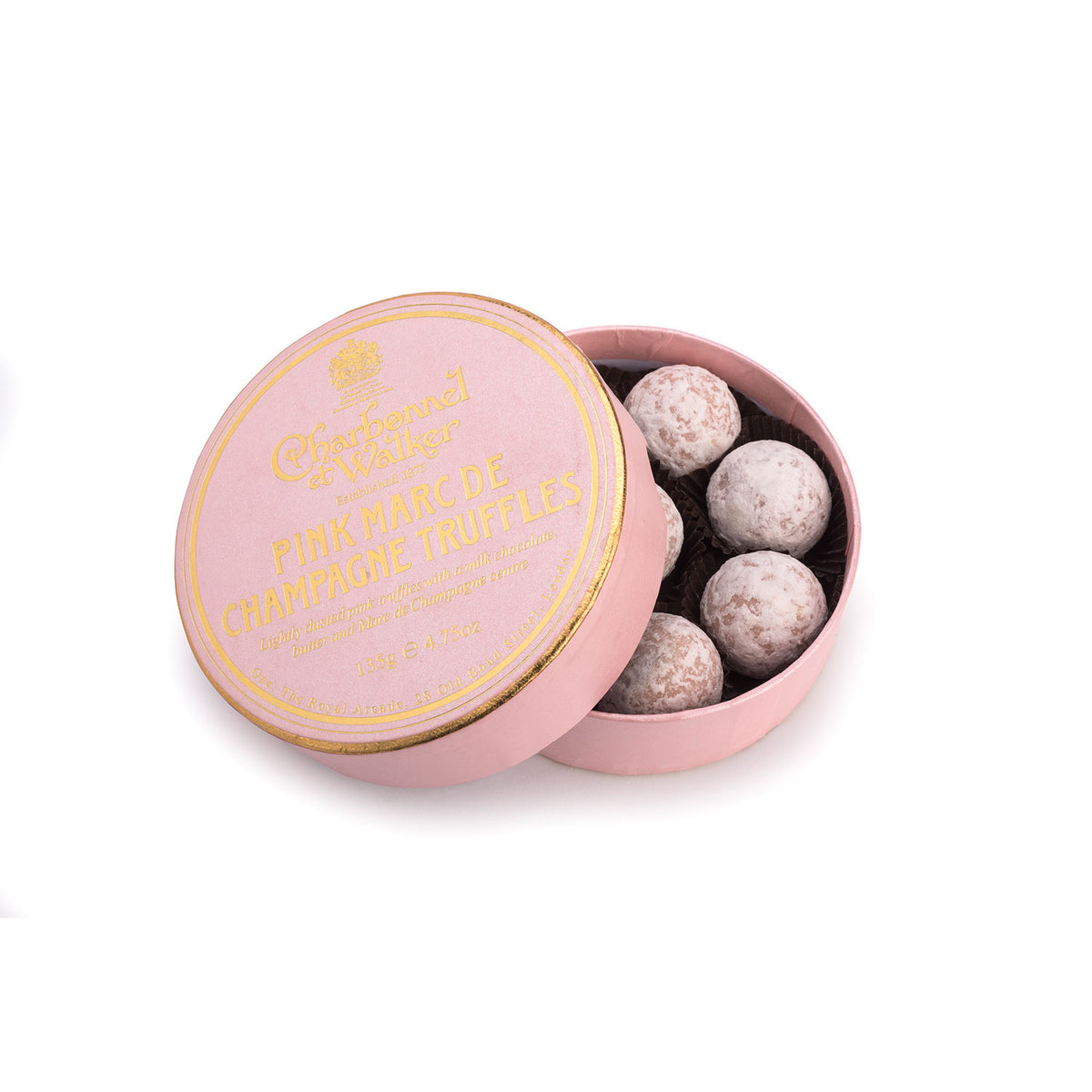 Pink Marc De Champagne Truffles - Charbonnel & Walker