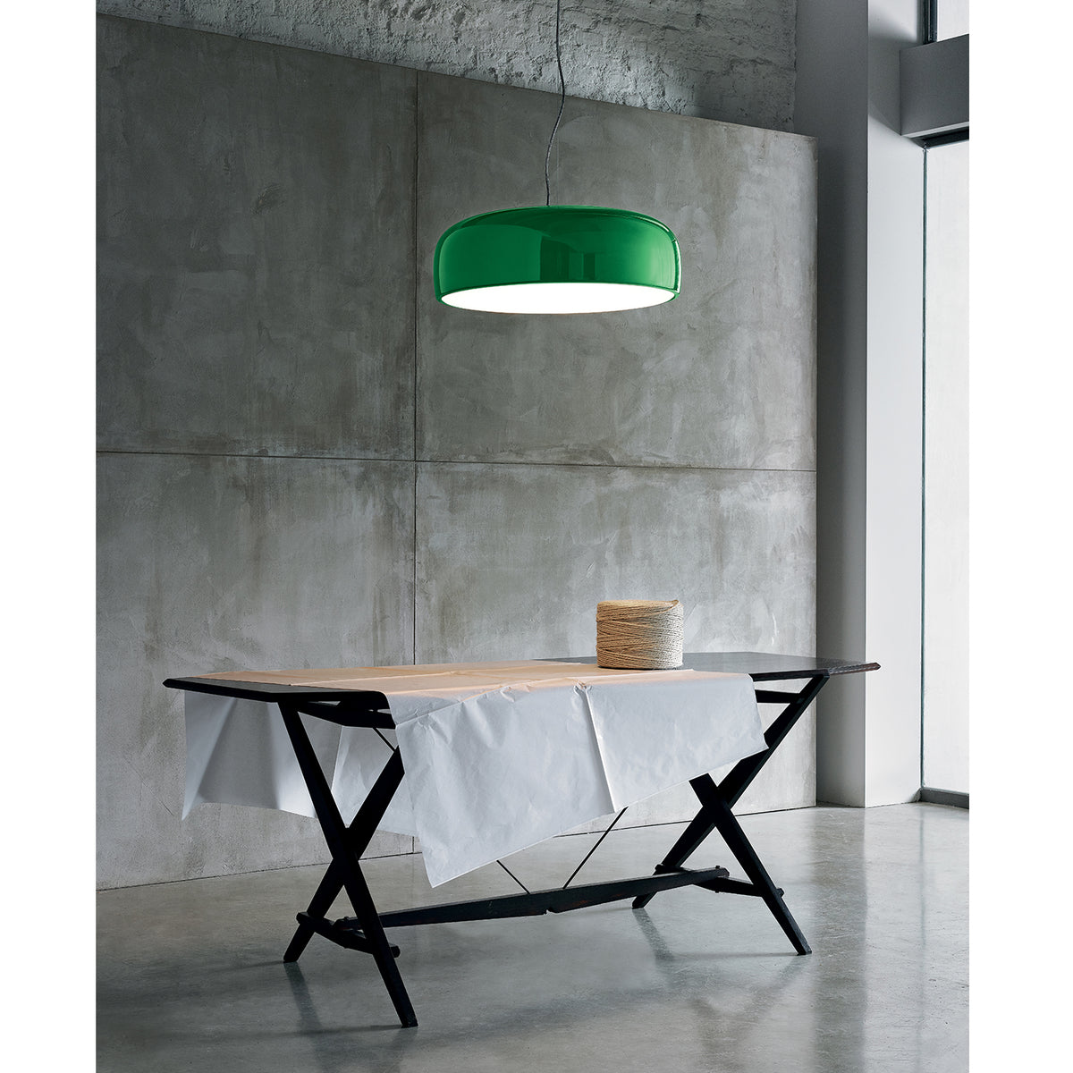 Smithfield Suspension Light, Green - Flos