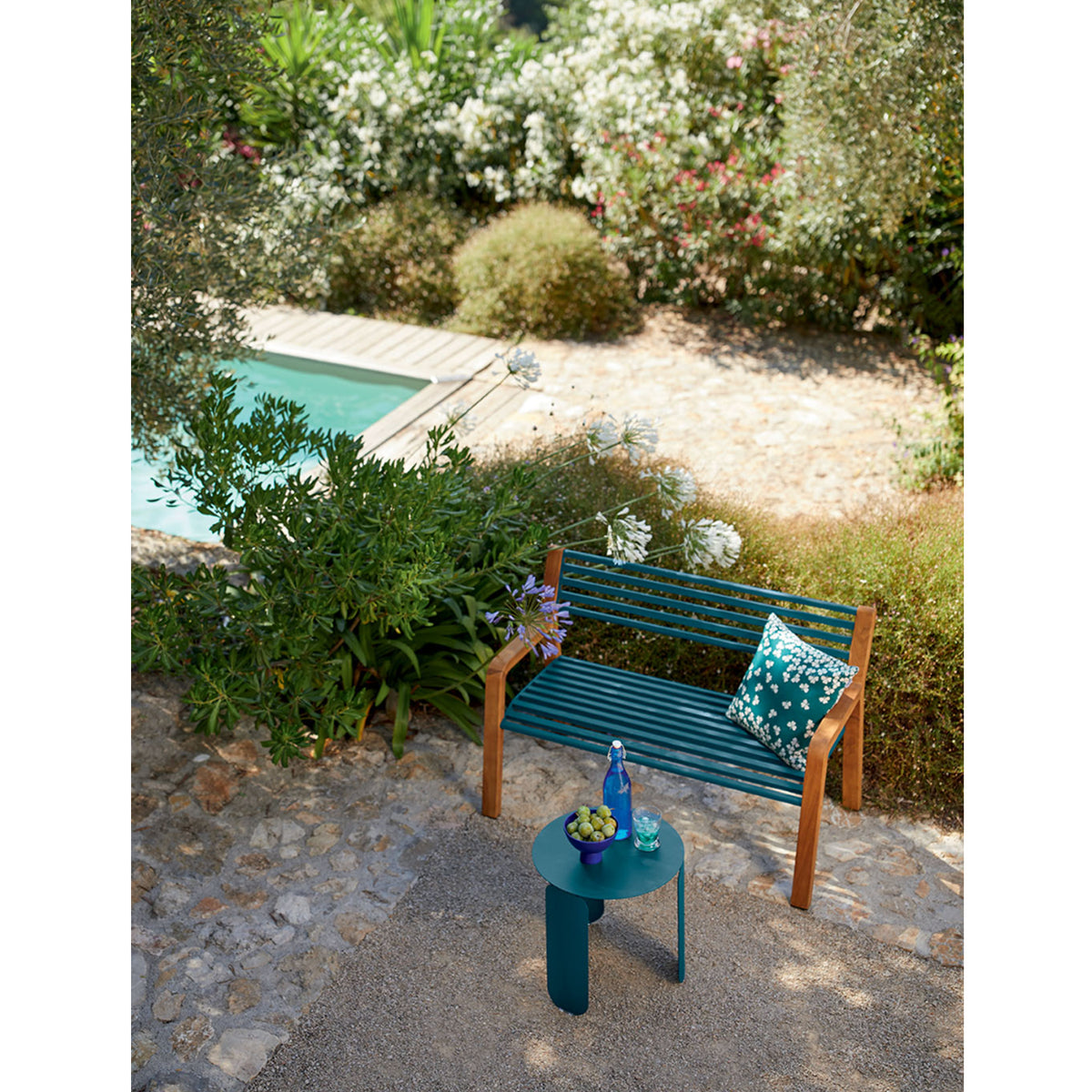 Somerset 2-Seater Outdoor Sofa, Acapulco Blue