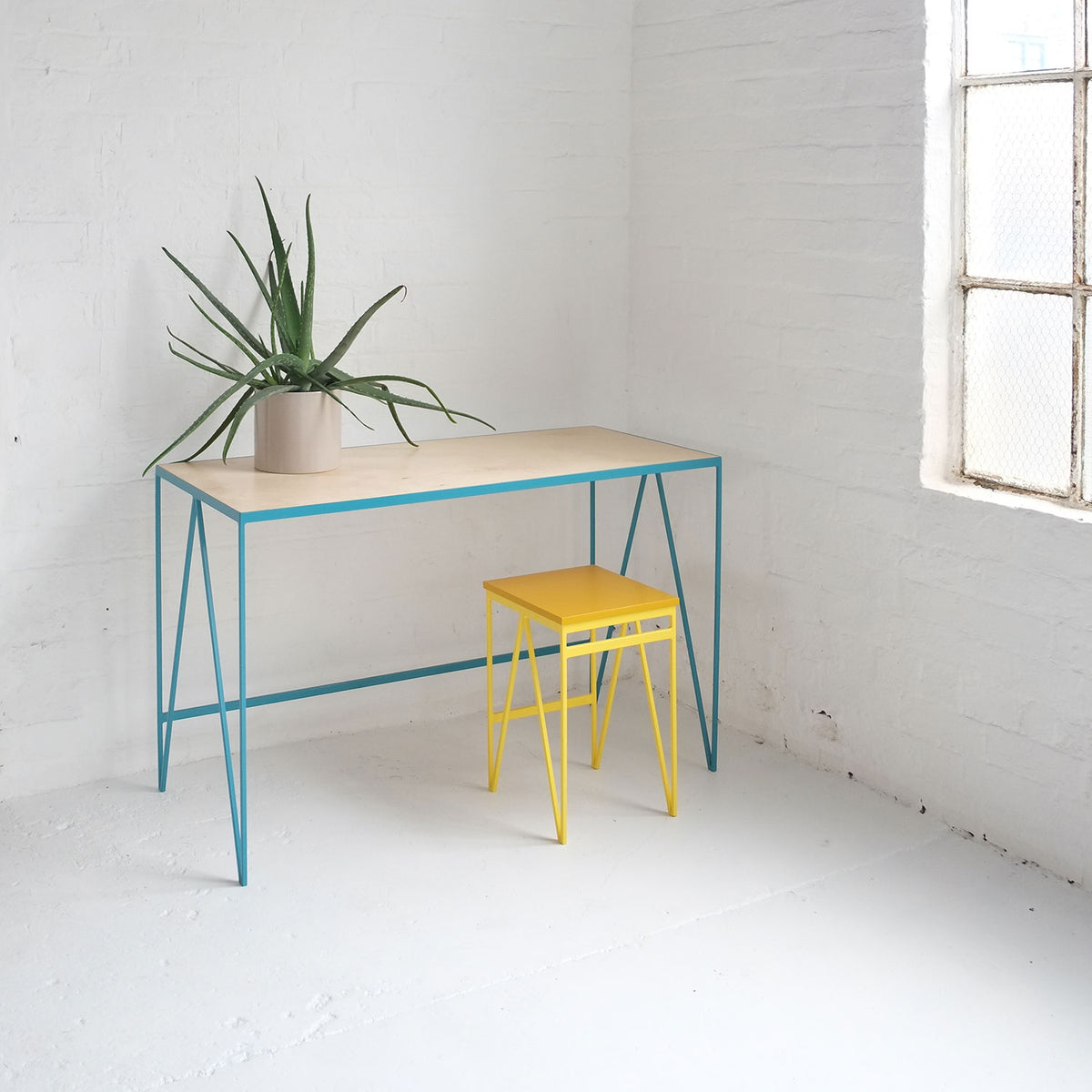 Study Desk, Turquoise