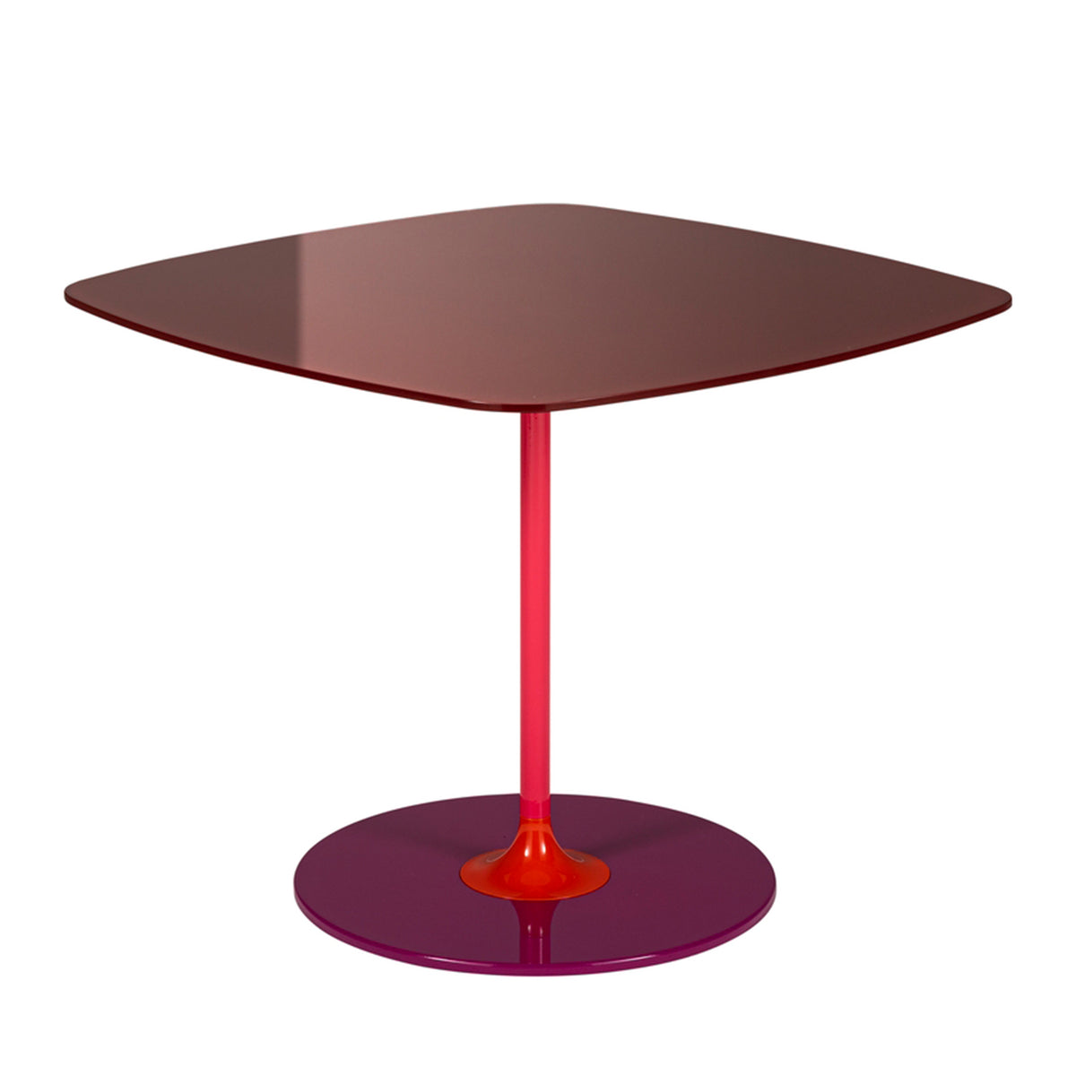 Thierry Side Table, Burgundy