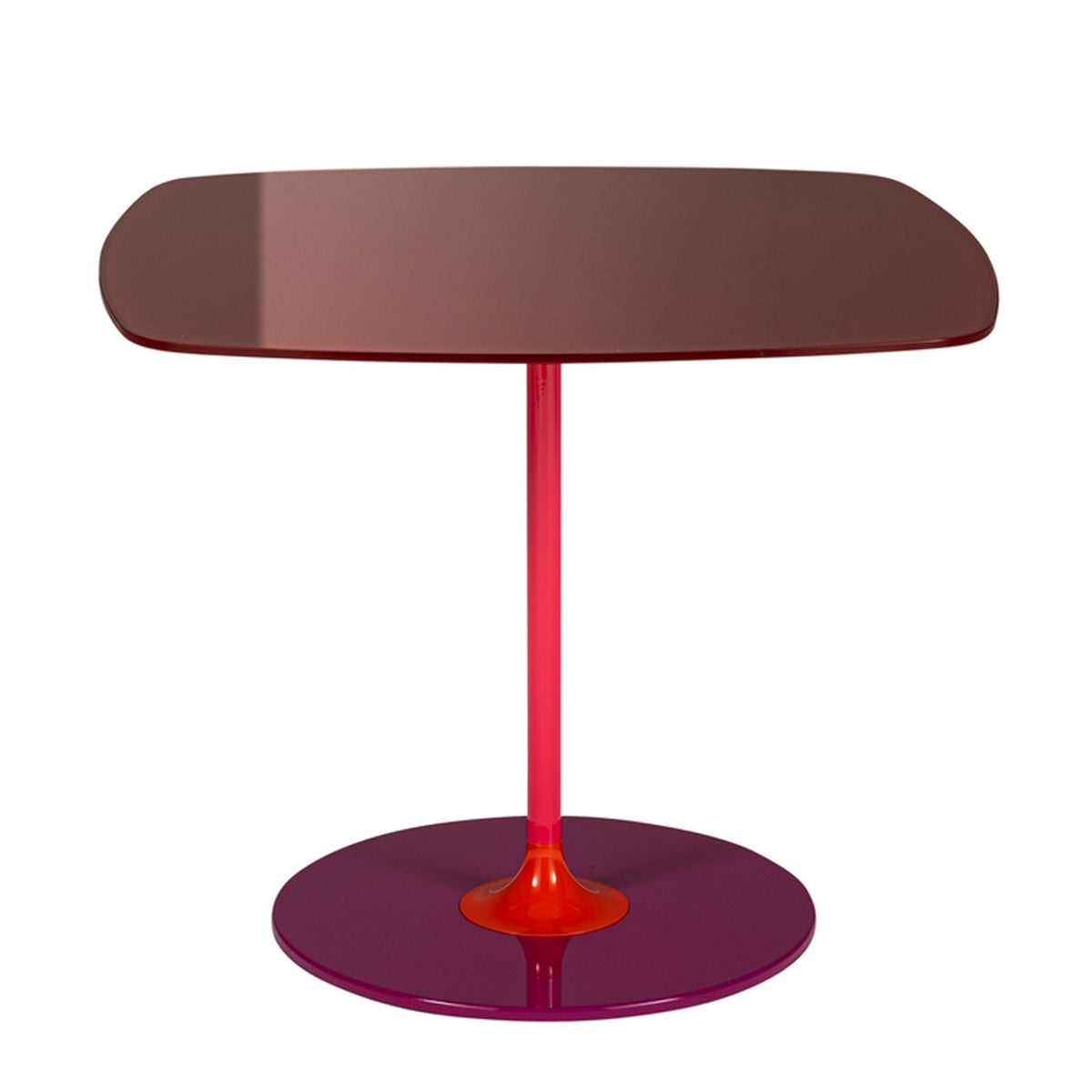 Thierry Side Table, Burgundy