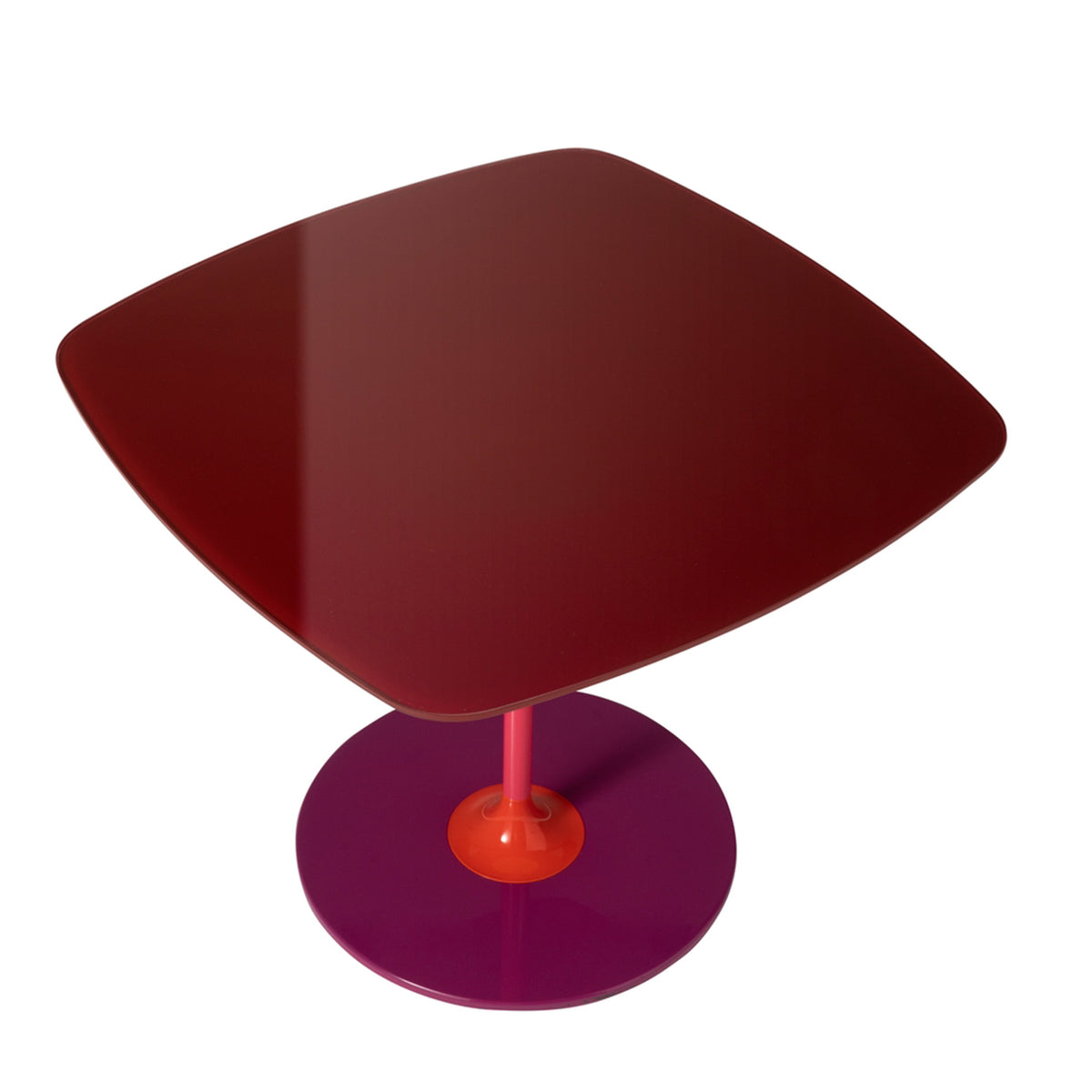 Thierry Side Table, Burgundy